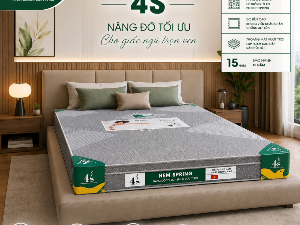 nem-spring-4s Nệm cao su nhân tạo Spring
