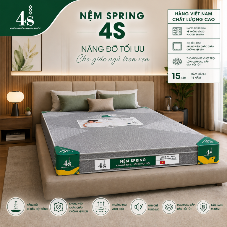 Nệm lò xo túi Spring 4S