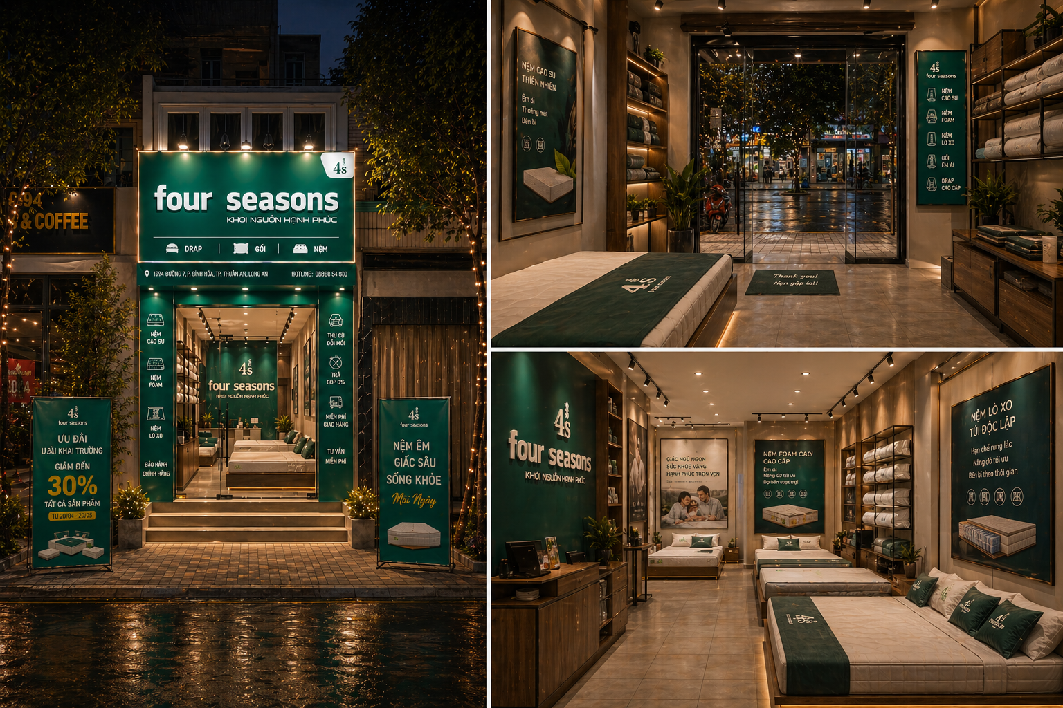 Showroom Nệm 4S Tổng Thể